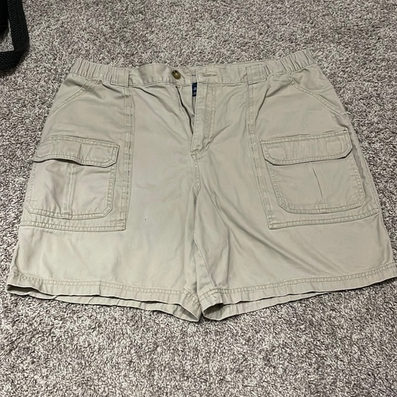 croft & barrow Other - 🐝2/$15 Mens Croft & Barrow Khaki Cargo Work Shorts With Pockets